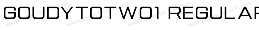 GoudyTOTW01 Regular Regular字体转换
